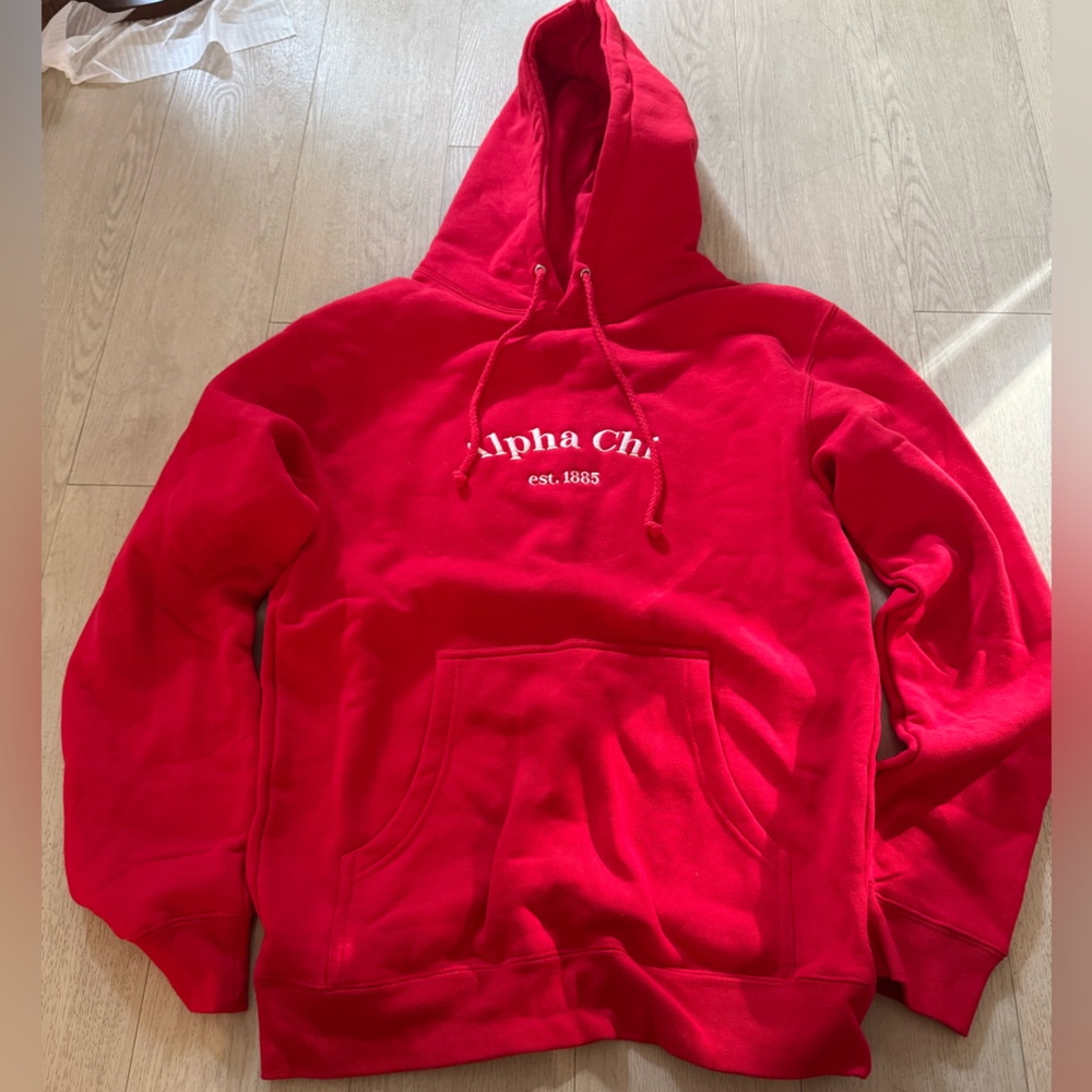 Red Alpha Chi Hoodie